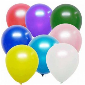 Metalik (Sedefli) Balon 15 Adet
