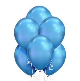 Balon Metalik Mavi 100 Lü